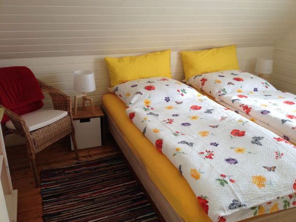 Auch das zweite Schlafzimmer ist mit einem bequemen, großen Doppelbett ausgestattet.